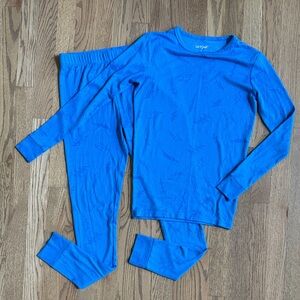Cat & Jack Vibrant Snuggly Soft Blue Kids Pajama Set